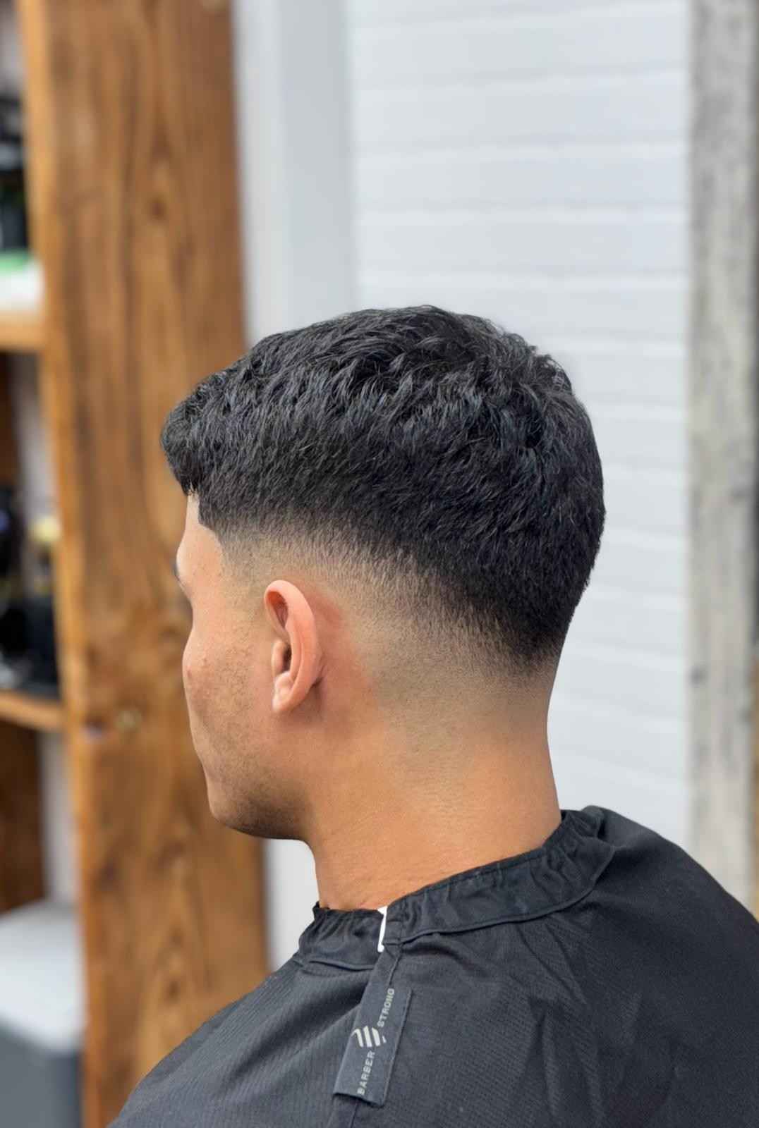 Men's haircut 4 at L.A. Men's Grooming Room, Hampton Bays NY