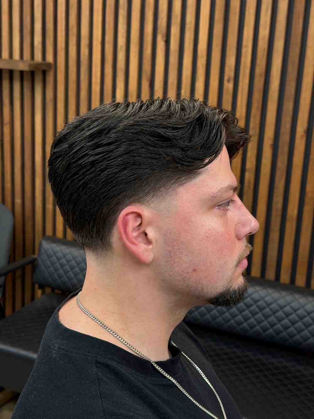 Men's haircut 1 at L.A. Men's Grooming Room, Hampton Bays NY