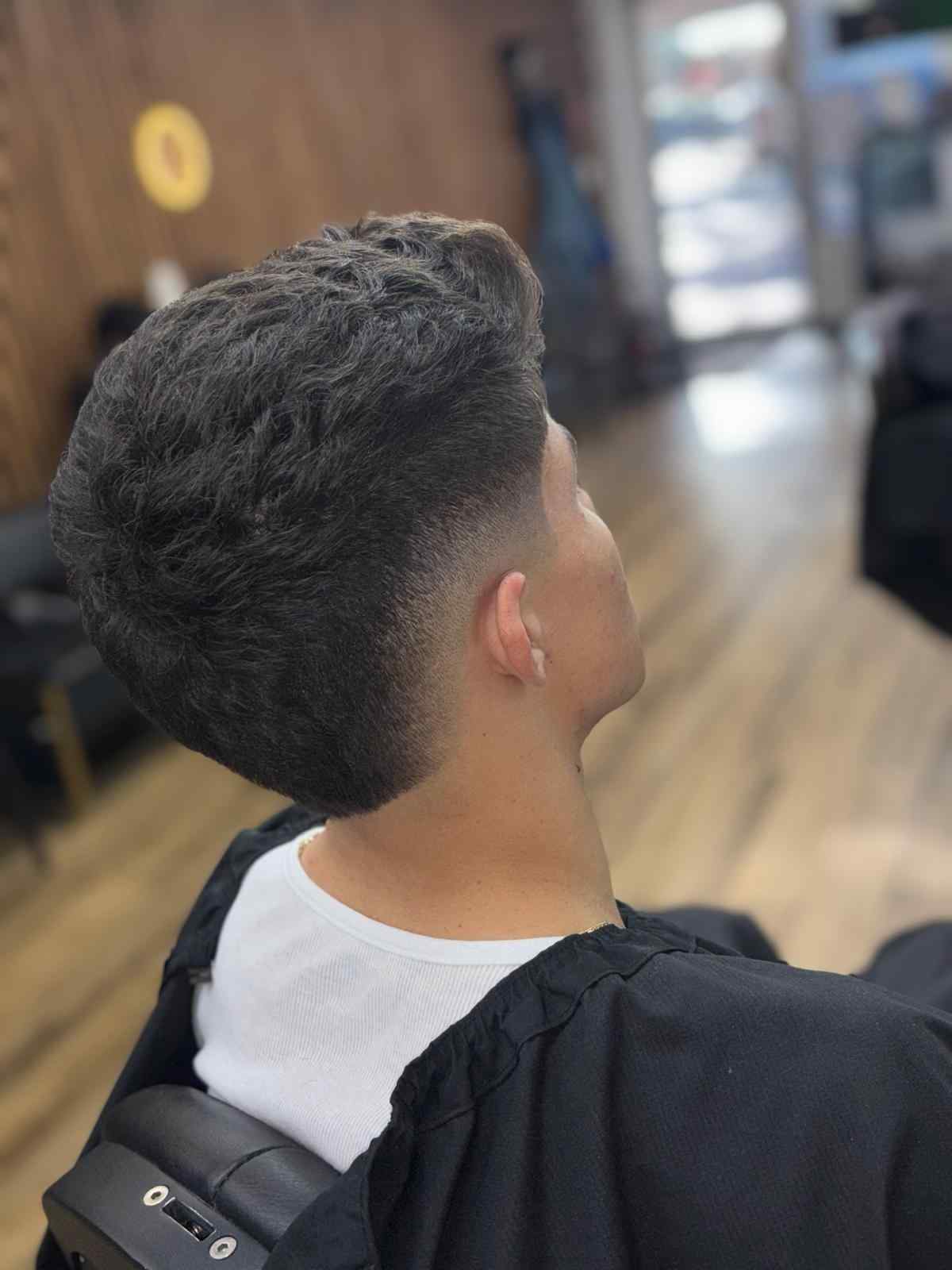 Men's haircut 1 at L.A. Men's Grooming Room, Hampton Bays NY