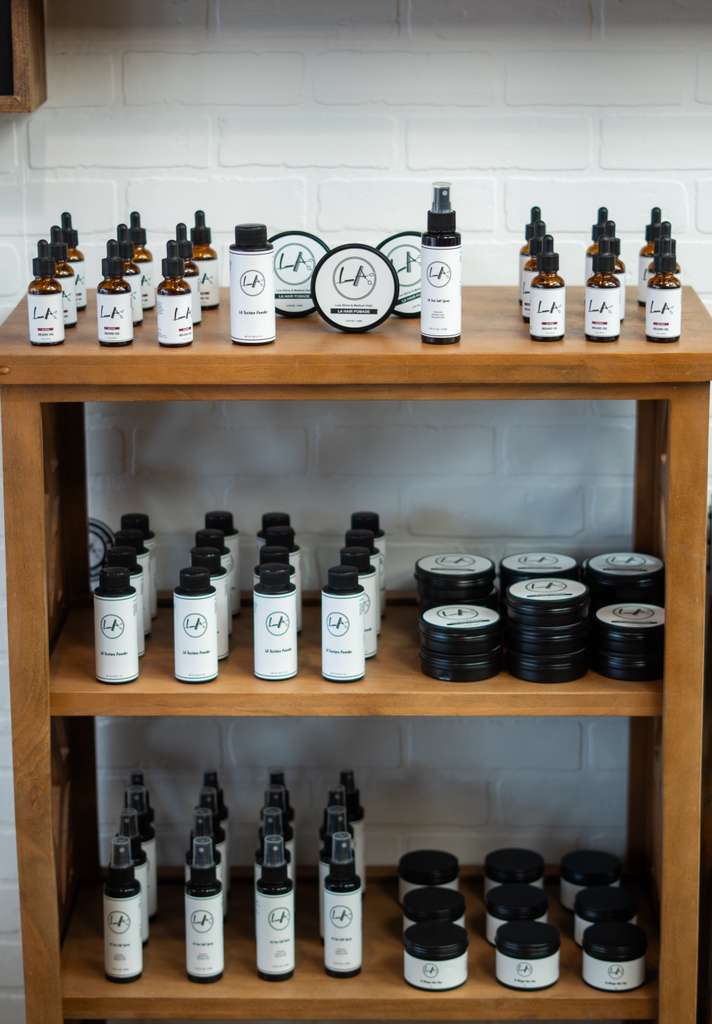 L.A. Men's Grooming Room in-house grooming product collection